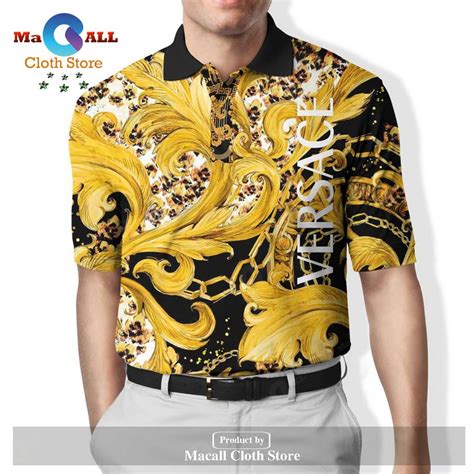 versace polo floral